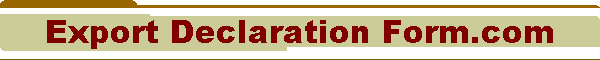 Export Declaration Form.com